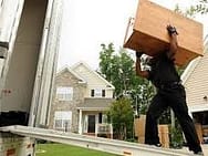 man lifting box