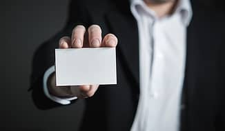 a blank card