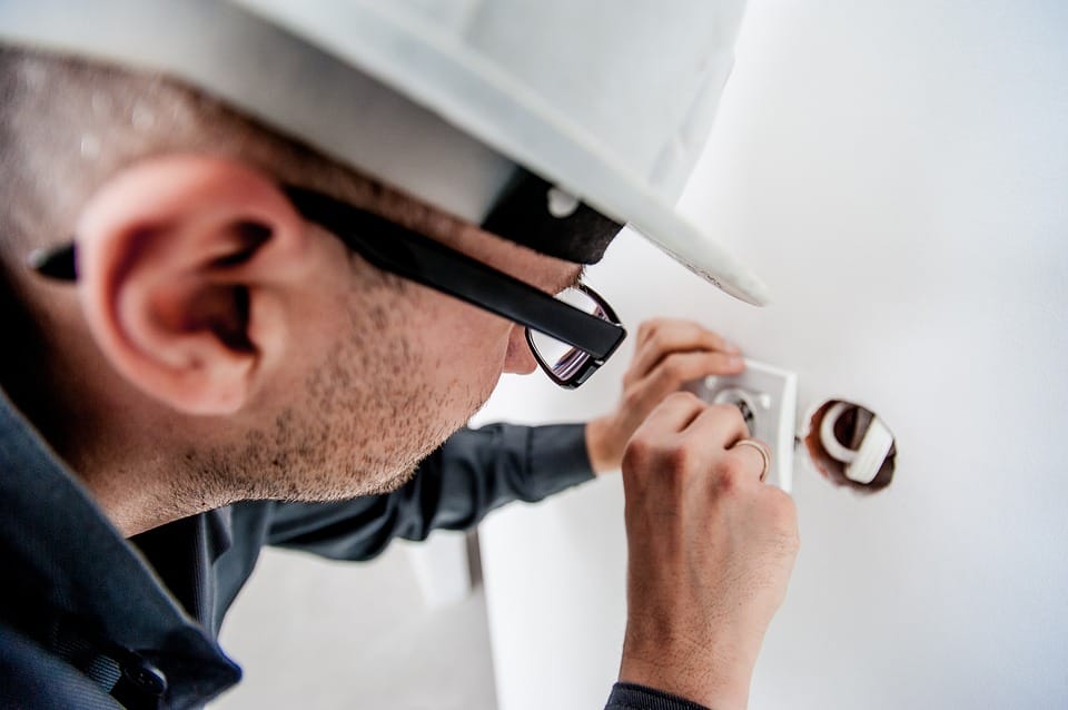 Electrician working